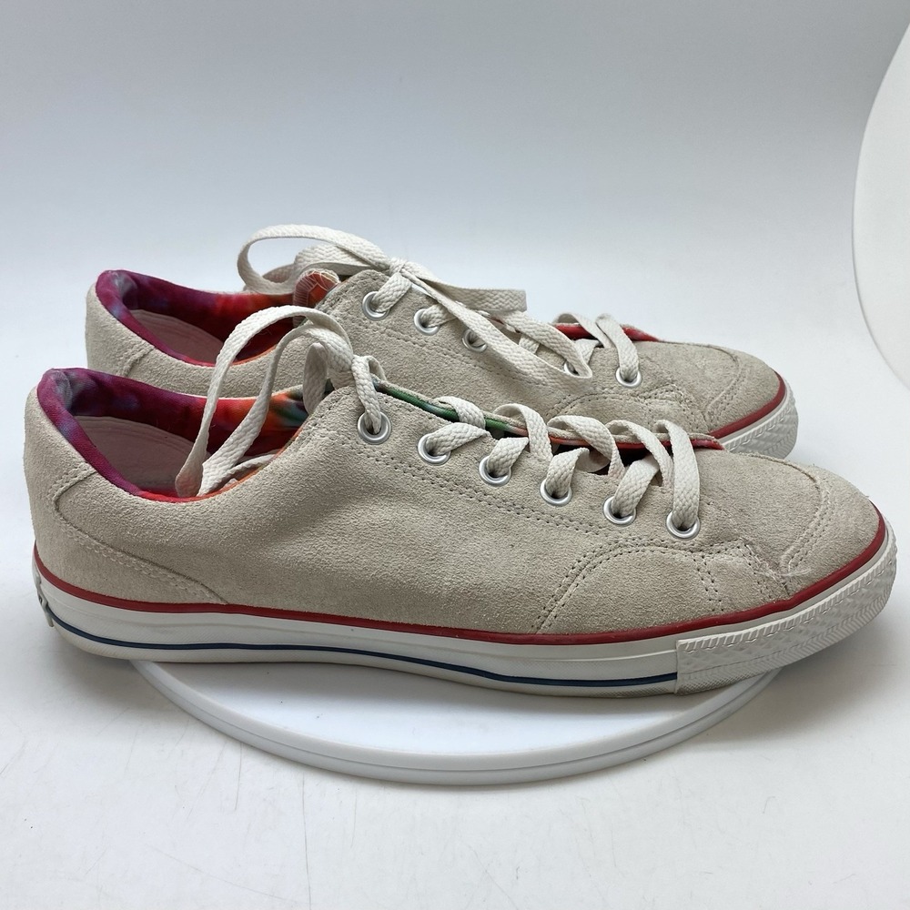 Converse Sneakers Mens 10 Chuck Taylor All Star CT LS Suede Parch White Skate